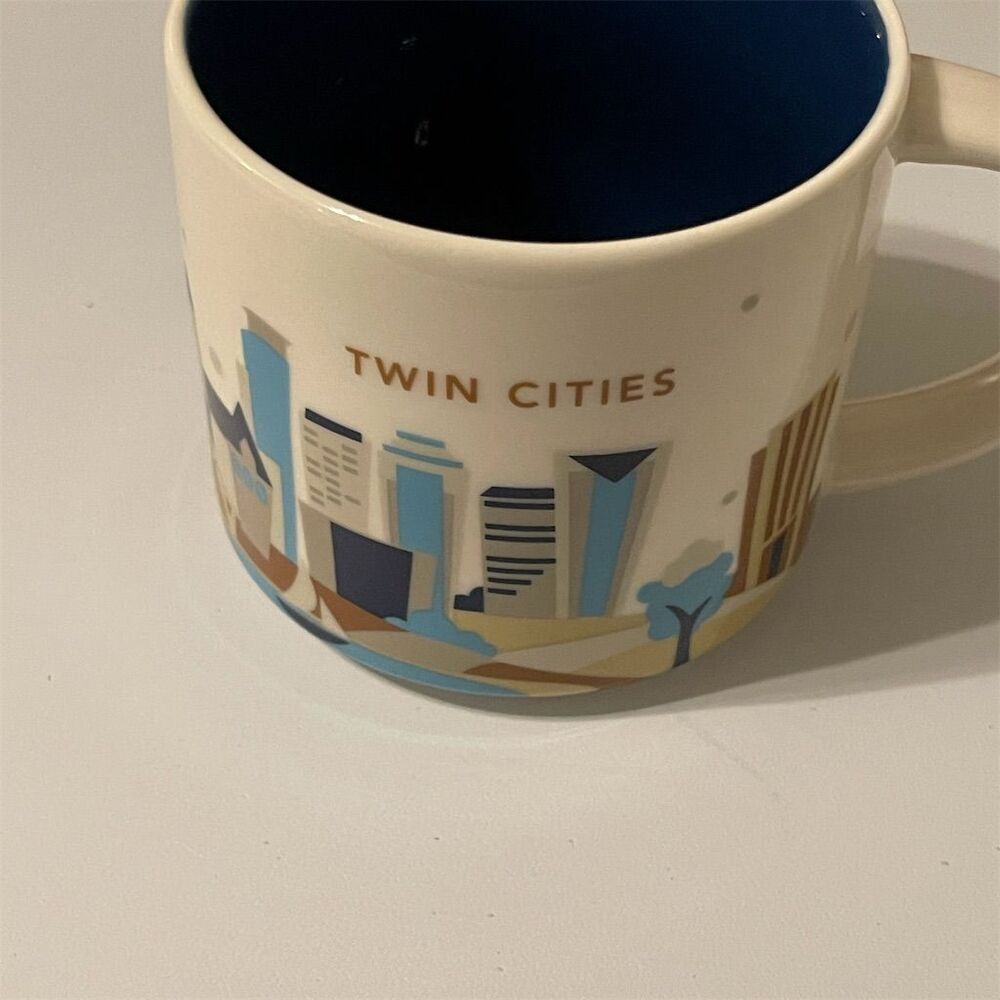 Starbucks You Are‎ Here Collection Twin Cities Cream Coffee Mug